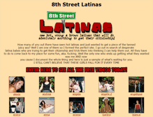 Tablet Screenshot of 8thstreetlatinas.net