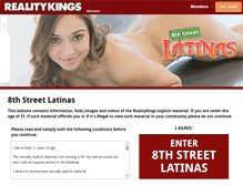 Tablet Screenshot of 8thstreetlatinas.com